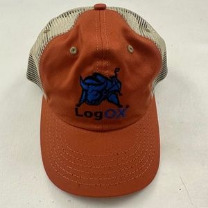 LogOX Logo Orange Trucker Hat One Size